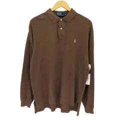 ポロバイラルフローレン Polo by RALPH LAUREN 90s ポニー刺繍 コットン 長袖 ポロシャツ メンズ import：M 