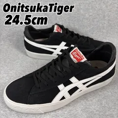 0552美品【オニツカタイガー】ファブレ BL-S 24.5cm ブラック×ホワイト