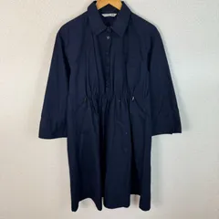 UNIQLO JW ANDERSON ユニクロ シャツワンピース ネイビー Mサイズ レディース 古着 シンプル モード