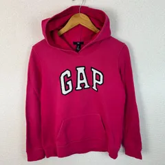GAP ギャップ スウェット パーカー ロゴ刺繍 ピンク Sサイズ レディース 古着 ストリート シンプル