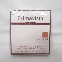 ●新品 ソフィーナ プリマヴィスタ クリーミィコンパクトファンデーション オークル07 レフィル SPF33 10g ( 1211-y1 )