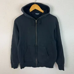 Old UNIQLO ユニクロ フルジップ パーカー 無地 ブラック Mサイズ メンズ 古着 シンプル シティーボーイ