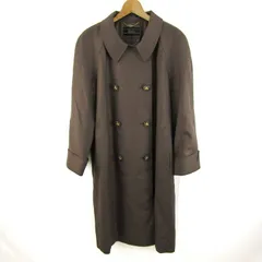 レリアン ロングコート ウールコート アウター トレンチ 大きいサイズ 日本製 レディース 13+サイズ ブラウン Leilian 【中古】