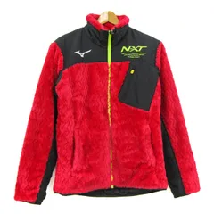 ミズノ 中綿ジャケット ジャンパー アウター スポーツウエア レディース Mサイズ 黒×赤 Mizuno 【中古】