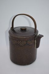 茶道具 七宝繋ぎ 黄交趾 建水 赤沢露石 - メルカリ