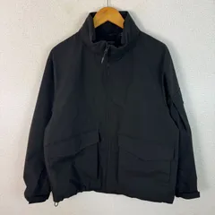 GU ジーユー スタンドカラー ブルゾン 無地 ブラック Mサイズ メンズ 古着 テック系 ストリート