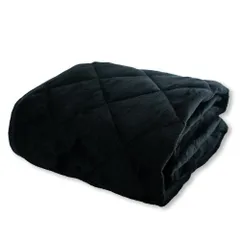 新品 シルフィーズ 敷きパッド ダブル あったか フランネル 洗える ウォッシャブル 4か所ゴム おしゃれ かわいい 秋 冬 無地 北欧 140×205cm ブラック