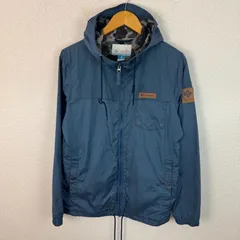 Columbia コロンビア フルジップジャケット 無地 ブルー Sサイズ メンズ 古着 アウトドア スポーツMIX