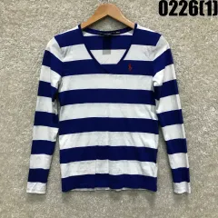 ポロラルフローレン ストライプ 長袖 Tシャツ XS