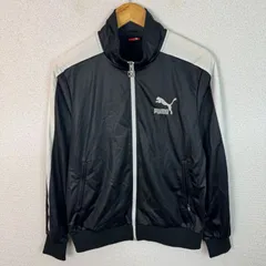 PUMA プーマ トラックジャケット フルジップ ブラック Lサイズ メンズ 古着 スポーツMIX ストリート