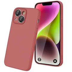 【新品】 【KEHUALLE】対応 アイフォン 14 用 ケース シリコン スマホケース 耐衝撃 カバー 米軍MIL規格 [軽量 薄型 マット質感 擦り傷防止] ストラップホール付き ワイヤレス充電対応 いphone 14 携帯ケース(ローズレッド) 1