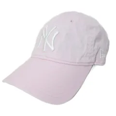 ニューエラ NEW ERA MOMA NY ヤンキース キャップ 帽子 美品 9TWENTY ロゴ刺繡 ピンク /X