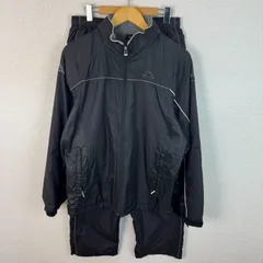 Kappa カッパ セットアップ トラックジャケット トラックパンツ ロゴ刺繍 ブラック メンズ 古着 スポーツMIX ストリート