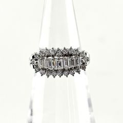 pt900 天然ダイヤモンド 計1.443ct リング - メルカリ