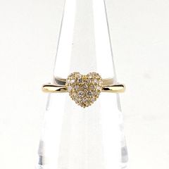 K18 ゴールド ルビー メレダイヤ リング 指輪 - メルカリ