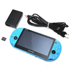 【正常動作品】SONY PlayStation Vita PCH-2000 WiFiモデル アクアブルー