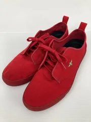 CREATIVE RECREATION スニーカー 29.0 レッド キャンバス 無地 ワンポイント 紐 ローカット