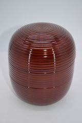 茶道具 菓子器 食籠（じきろう）朱塗 金網目 丸食籠 - メルカリ