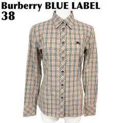 【美品】 Burberry ブルーレーベル 38 ノバチェック 長袖シャツ