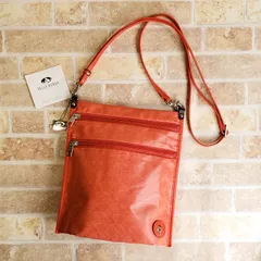 ペレボルサ ☆ アライブ Alive ショルダーバッグ 撥水ジャガード生地 オレンジ系 PELLE BORSA