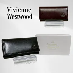 【箱付き・未使用品】 ヴィヴィアン ウエストウッド スマート キーケース 5連 スマートキー キーリング付  本革 牛革 レザー オーブ ロゴ チャーム Vivienne Westwood 黒 ブラック / 茶 ブラウン