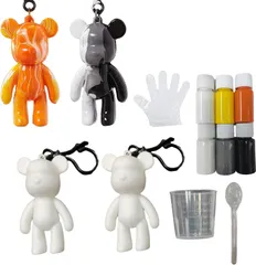 【特価商品】ハロウィンクリスマスプレゼント(カラー1) バレンタイン向けギフト 誕生日 おもちゃ 置物 人形 ハンドメイド ハンドメイド ホームデコレーション 創造的なギフト グラフィティ 絵画 絵画 キット ペインティングキットセット クマ 液体 DIYのサムネイル
