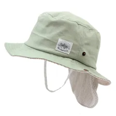 【特価商品】ゴム付き たれ付き 帽子 つば広 コットンハット 子供用 男の子 2way 女の子 綿100％ キッズ デニム uvカット ベビー upf50+