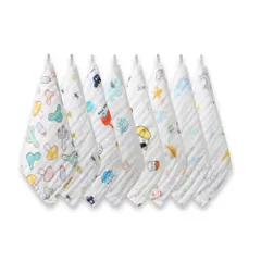 【人気商品】薄手 25*25cm 速乾 6枚セット ベビー 4重ガーゼ 新生児 綿100％ 女の子 よだれかけ ハンカチ 男の子 ガーゼ 保育園 赤ちゃん 出産祝い ガーゼハンカチ