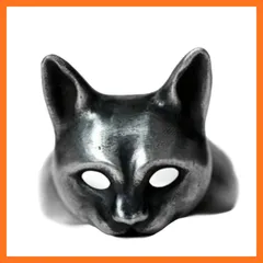 【新品】 [uz alotfactory] 猫 指輪 ブラック 8号 シンプル 可愛い レディース メンズ ユニセックス 黒 地雷 ファッション [並行輸入品] 0