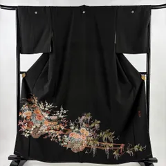 黒留袖　蘇州刺繍　刺繍　鳥獣戯画　うさぎ　蛙　虎　比翼付き　着物　045k p 2026年最新】黒留袖 蘇州刺繍の人気アイテム - メルカリ