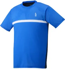 ゴーセン GOSEN テニス ゲームシャツ メンズ レディース 半袖ゲームシャツ 半袖Tシャツ 部活 チーム クラブ サークル 吸汗速乾 日本ソフトテニス連盟 日本バドミントン協会審査合格品  T2408 20 ブルー