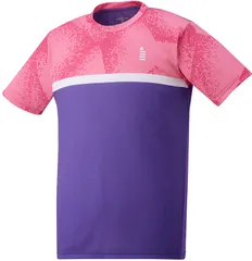 ゴーセン GOSEN テニス ゲームシャツ メンズ レディース 半袖ゲームシャツ 半袖Tシャツ 部活 チーム クラブ サークル 吸汗速乾 日本ソフトテニス連盟 日本バドミントン協会審査合格品  T2408 75 パープル