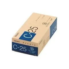 （まとめ）セイコー タイムカード C-25 100枚〔×3セット〕