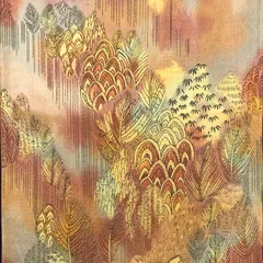 袋帯 正絹 訪問着・無地・飛び小紋・シャレ物にも 卒業(園)式や入学式にも[あE339]