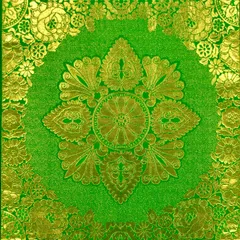 袋帯 正絹 本金箔 訪問着・無地などに フォーマルにも[あE353]