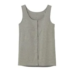 タンクトップ 前あき パッド付 着脱しやすい セルフェア SELfEAR CI4058 1