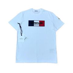 極美品〕モンクレール バックロゴ ラバーブラックワッペン Tシャツ