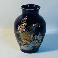 花瓶 雉絵 花器 和柄 花柄 華道 花道 お花 生け花 花立 花入 和柄 送料込み フォロー割 クーポンご利用可能 お値引き交渉可能 一点限り