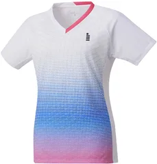 ゴーセン GOSEN テニス レディースゲームシャツ レディース ゲームシャツ 半袖Tシャツ 半袖ゲームシャツ 部活 チーム クラブ サークル 吸汗速乾  T2411 30 ホワイト