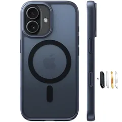 【新品】 TORRAS iPhone 17 用ケース 【米軍進化耐衝撃・高性能Magsafe対応】指紋防止 黄変防止 米軍保護工学 マグネット搭載 衝撃吸収 頑丈 カメラコントロールボタン付き ストラップホール 半透明 Guardian-Mag ブラック 0