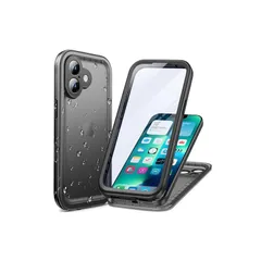 【新品】 Cozycase トップクラス iPhone 17用 防水ケース 米軍IP68完全防水防塵 2m耐衝撃 落下全面保護 iphone17 携帯ケース スリム 360度フルカバー強化両面前後頑丈ハード 工事 風呂水中撮影海 雨 高機能手机? 子供充電 1