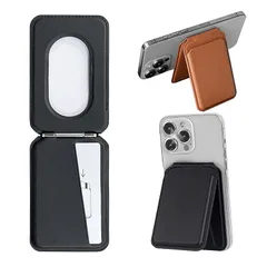【新品】 スマート良品 Mag-Safe対応 3in1カードケース スマホスタンド付き 多角度調整 iPhone 17 16 15 14 13 12用 財布 定期券 ICカード収納 最大4枚 薄型 耐久性 プレゼント最適 (F1 ブラック) 0