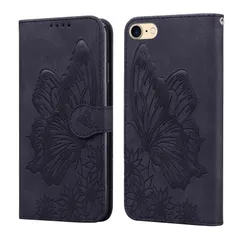 【人気商品】iPhone SE 第3世代 ケース 手帳型 iPhone7 iPhone8 iPhone SE 2020 ケース iPhone8 ケース 手帳型 iPhone7 ケース iPhone SE2 用 スマホケース 手帳型 美しいレトロな蝶柄の表紙デザ
