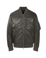 ユニクロ +J ハイブリッド ダウン オーバーサイズ MA-1 ブルゾン グレー