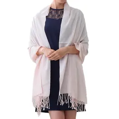 [アウニイ] パシュミナタッチ 大判 ストール パーティー girl 春 夏 秋 冬 ショール マフラー 結婚式 レディース サマー 大判ストール ラメショール UV対策 薄手 旅行 フリーサイズ HW869 (ラメあり・ピンク)
