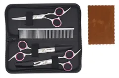 【在庫セール】ペットトリミング ペット用シザー ペットはさみ トリミングシザー ペット用 トリマー 犬カットハサミ 猫ハサミ カットシザー セニングシザー 犬ハサミ トリミングはさみ 犬用はさみ 3点セット 6