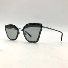 ヴァレンティノ VALENTINO サングラス スタッズ ガンメタリック グレー