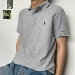 POLO RALPH LAUREN ポロラルフローレン 半袖 カラーTシャツ グレー L