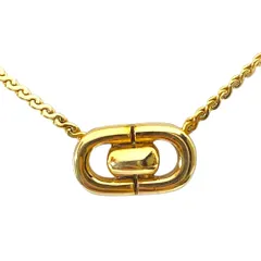 クリスチャンディオール ラインストーン CDロゴ ネックレス ヴィンテージ ゴールドカラー Christian Dior クラシック 上品 高級感 フォーマル対応 華やか 洗練 コレクション