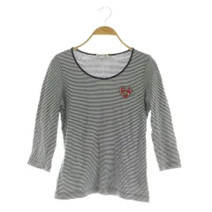 ラコステ LACOSTE 七分袖ボーダーカットソー コットン 40 ネイビー /MY ■OS ■GY58